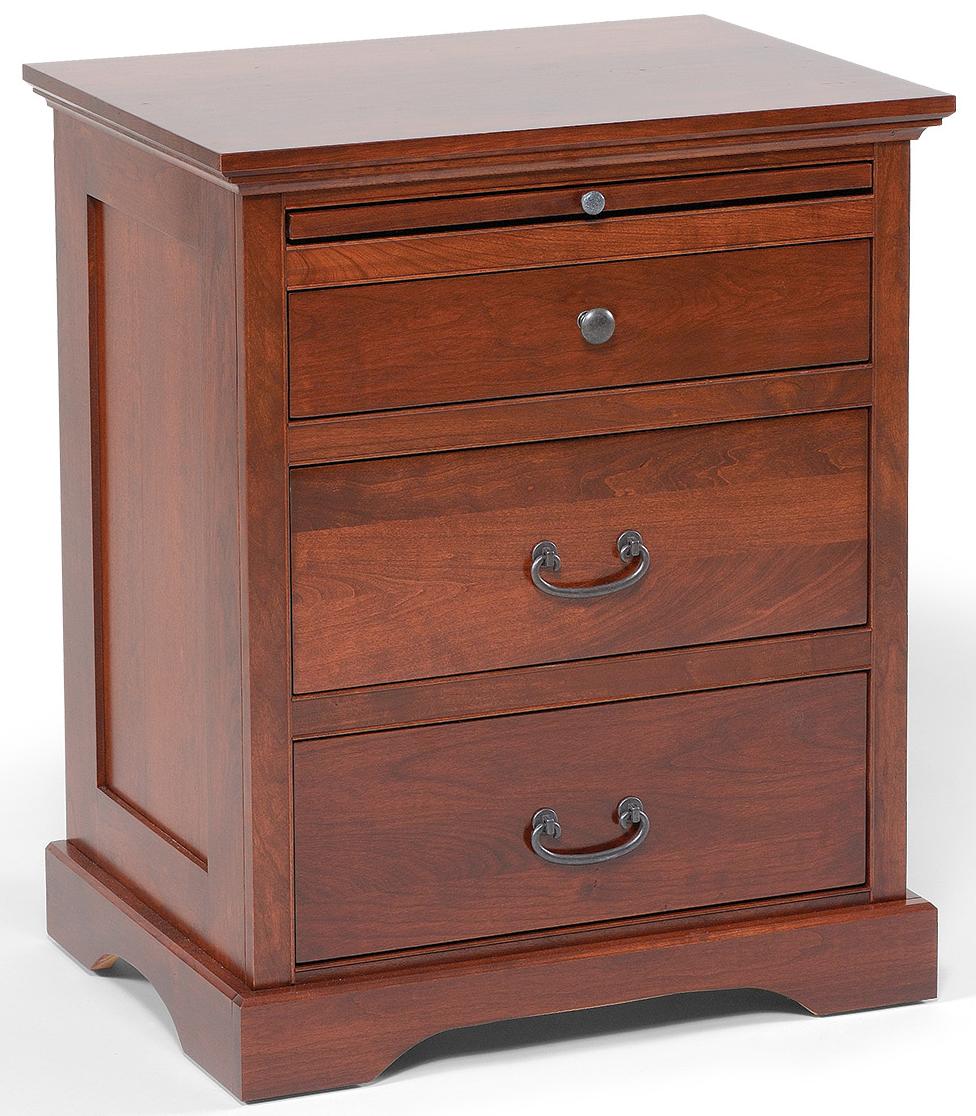 Nightstand with pull out best sale table